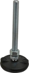 Gibraltar - 5/8-11 Bolt Thread, Studded Pivotal Stud Mount Leveling Pad & Mount - 5,000 Max Lb Capacity, 3" Base Diam - Americas Industrial Supply