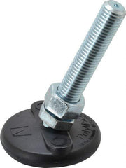 Gibraltar - 3/4-10 Bolt Thread, Studded Pivotal Stud Mount Leveling Pad & Mount - 5,000 Max Lb Capacity, 3" Base Diam - Americas Industrial Supply