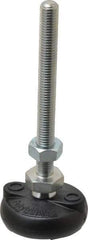 Gibraltar - M10 Bolt Thread, Studded Pivotal Stud Mount Leveling Pad & Mount - 1,818 Kg Capacity, 51mm Base Diam - Americas Industrial Supply
