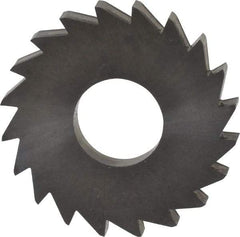 Made in USA - 1" Diam x 1/8" Blade Thickness x 3/8" Arbor Hole Diam, 20 Tooth Slitting and Slotting Saw - Arbor Connection, Right Hand, Uncoated, Solid Carbide, Concave Ground - Americas Industrial Supply