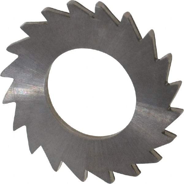 Made in USA - 1" Diam x 1/16" Blade Thickness x 1/2" Arbor Hole Diam, 20 Tooth Slitting and Slotting Saw - Arbor Connection, Solid Carbide, Concave Ground - Americas Industrial Supply