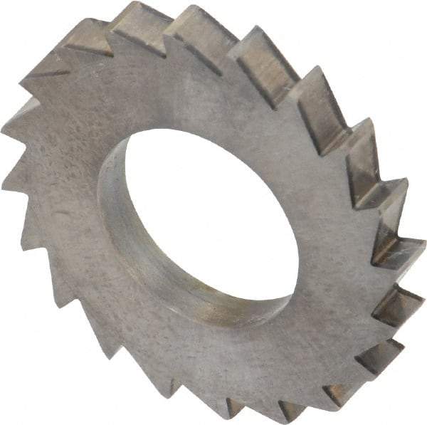 Made in USA - 1" Diam x 1/8" Blade Thickness x 1/2" Arbor Hole Diam, 20 Tooth Slitting and Slotting Saw - Arbor Connection, Solid Carbide, Concave Ground - Americas Industrial Supply