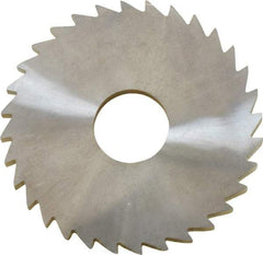 Made in USA - 1-3/4" Diam x 1/8" Blade Thickness x 1/2" Arbor Hole Diam, 32 Tooth Slitting and Slotting Saw - Arbor Connection, Solid Carbide, Concave Ground - Americas Industrial Supply