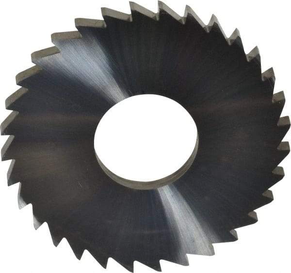 Made in USA - 1-3/4" Diam x 1/8" Blade Thickness x 5/8" Arbor Hole Diam, 32 Tooth Slitting and Slotting Saw - Arbor Connection, Solid Carbide, Concave Ground - Americas Industrial Supply