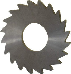 Made in USA - 1" Diam x 1/16" Blade Thickness x 3/8" Arbor Hole Diam, 20 Tooth Slitting and Slotting Saw - Arbor Connection, Right Hand, Uncoated, Solid Carbide, Concave Ground - Americas Industrial Supply