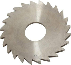 Made in USA - 1-1/4" Diam x 1/16" Blade Thickness x 3/8" Arbor Hole Diam, 24 Tooth Slitting and Slotting Saw - Arbor Connection, Right Hand, Uncoated, Solid Carbide, Concave Ground - Americas Industrial Supply