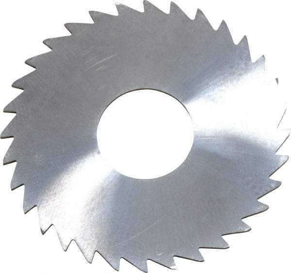 Made in USA - 1-1/2" Diam x 0.0313" Blade Thickness x 1/2" Arbor Hole Diam, 32 Tooth Slitting and Slotting Saw - Arbor Connection, Uncoated, Solid Carbide, Concave Ground - Americas Industrial Supply