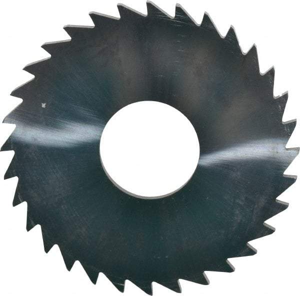 Made in USA - 1-1/2" Diam x 1/16" Blade Thickness x 1/2" Arbor Hole Diam, 32 Tooth Slitting and Slotting Saw - Arbor Connection, Uncoated, Solid Carbide, Concave Ground - Americas Industrial Supply