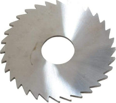 Made in USA - 1-3/4" Diam x 1/16" Blade Thickness x 1/2" Arbor Hole Diam, 32 Tooth Slitting and Slotting Saw - Arbor Connection, Solid Carbide, Concave Ground - Americas Industrial Supply