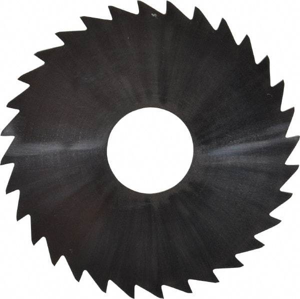 Made in USA - 1-3/4" Diam x 0.0313" Blade Thickness x 1/2" Arbor Hole Diam, 32 Tooth Slitting and Slotting Saw - Arbor Connection, Uncoated, Solid Carbide, Concave Ground - Americas Industrial Supply