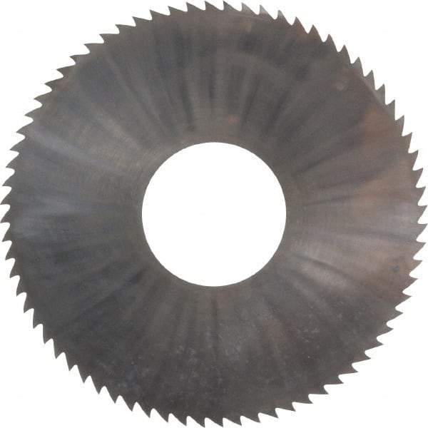 Made in USA - 3" Diam x 0.0312" Blade Thickness x 1" Arbor Hole Diam, 72 Tooth Slitting and Slotting Saw - Arbor Connection, Right Hand, Uncoated, Solid Carbide, 5° Rake, Concave Ground - Americas Industrial Supply