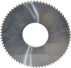 Made in USA - 2-3/4" Diam x 1/8" Blade Thickness x 1" Arbor Hole Diam, 72 Tooth Slitting and Slotting Saw - Arbor Connection, Solid Carbide, Concave Ground - Americas Industrial Supply