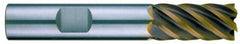 RobbJack - 1/2", 6 Flute, Single End, Solid Carbide, 0.0060 - 0.0090" Corner Radius End Mill - 3" OAL, 40° Helix, Right Hand Flute, 1" LOC, Right Hand Cut - Americas Industrial Supply