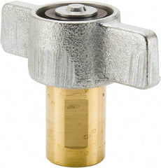 Parker - 1 NPTF Brass Hydraulic Hose Wing Nut Coupler - 3,000 psi, 50 GPM - Americas Industrial Supply