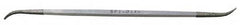 Grobet - 6" OAL Fine Three Square Riffler Diamond File - 1 LOC, 126 Grit - Americas Industrial Supply