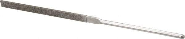 Grobet - 5-1/2" OAL Fine Equalling Needle Diamond File - 2-1/2 LOC, 220 Grit - Americas Industrial Supply