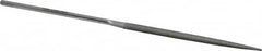 Grobet - 5-1/2" OAL Very Fine Half Round Needle Diamond File - 2-1/2 LOC, 220 Grit - Americas Industrial Supply