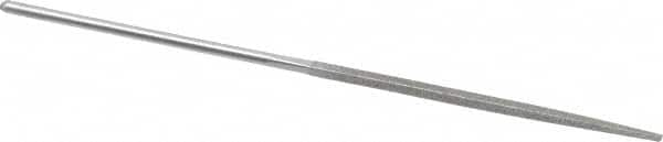 Grobet - 5-1/2" OAL Very Fine Square Needle Diamond File - 2-1/2 LOC, 220 Grit - Americas Industrial Supply