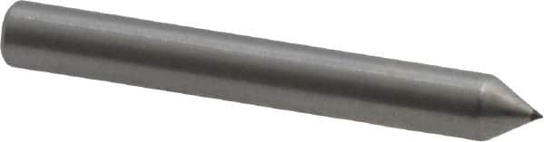 Made in USA - 1" Long x 1/8" Shank Diam Single Point Diamond Dresser - 60° Included Angle - Americas Industrial Supply