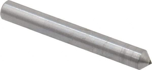 Made in USA - 1" Long x 1/8" Shank Diam Single Point Diamond Dresser - 90° Included Angle - Americas Industrial Supply