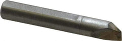 Made in USA - 0.015" Single Point Diamond Dresser - 1-9/16" Long x 1/4" Shank Diam, 40° Included Angle - Americas Industrial Supply