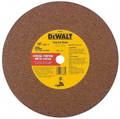 DeWALT - 12" Aluminum Oxide Cutoff Wheel - 7/64" Thick, 1" Arbor, 5,000 Max RPM, Use with Stationary Tools - Americas Industrial Supply