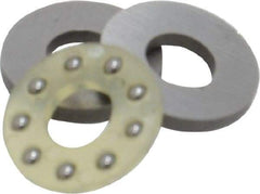 Boston Gear - 3/16" Inside x 7/16" Outside Diam, 3/16" Thick, Alloy Steel Ball Thrust Bearing - Americas Industrial Supply