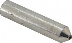 Norton - 1/5 Carat Single Point Diamond Dresser - 2" Long x 7/16" Shank Diam, 60° Included Angle - Americas Industrial Supply