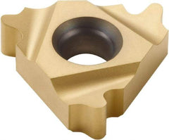 Seco - 16NR Internal Right Hand 6 Round Laydown Threading Insert - Grade CP500, TiAlN/TiN Coated Carbide, 9.53mm Inscribed Circle - Americas Industrial Supply