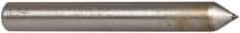 Norton - 1" Long x 1/8" Shank Diam Single Point Diamond Dresser - Convex Radius, 60° Included Angle - Americas Industrial Supply