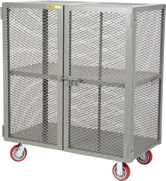 Little Giant - 2 Door, 2 Tier, Mobile Storage Locker - Americas Industrial Supply