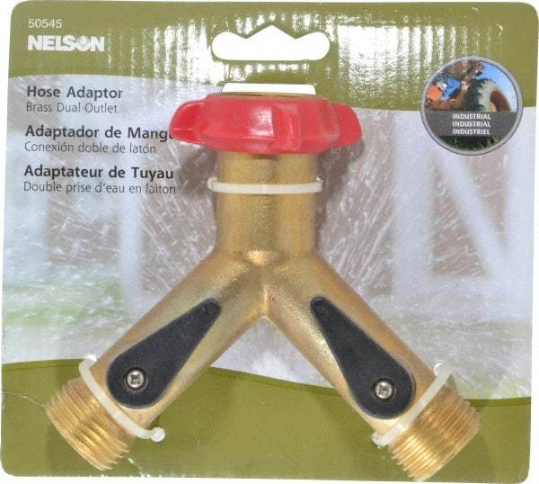 Nelson - Garden Hose Adapter - Brass - Americas Industrial Supply