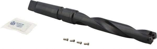 Allied Machine and Engineering - Series 1, 13/16" Max Diam, 3MT Taper Shank, Helical Flute Spade Drill - 4-3/4" Max Depth, 6-17/64" Body Length, 9-3/4" OAL, Standard Length, Through Coolant - Americas Industrial Supply
