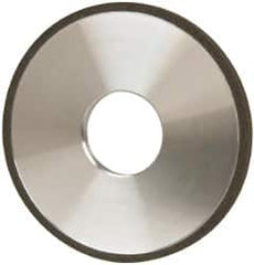 Made in USA - 4" Diam x 1-1/4" Hole x 1/4" Thick, N Hardness, 100 Grit Surface Grinding Wheel - Diamond, Type 1A1, Fine Grade - Americas Industrial Supply