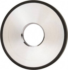 Made in USA - 4" Diam x 1-1/4" Hole x 3/8" Thick, N Hardness, 100 Grit Surface Grinding Wheel - Diamond, Type 1A1, Fine Grade - Americas Industrial Supply