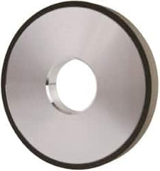 Made in USA - 4" Diam x 1-1/4" Hole x 1/2" Thick, N Hardness, 100 Grit Surface Grinding Wheel - Diamond, Type 1A1, Fine Grade - Americas Industrial Supply