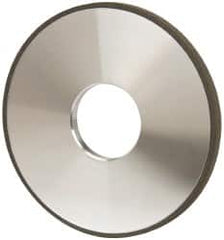 Made in USA - 4" Diam x 1-1/4" Hole x 1/4" Thick, N Hardness, 100 Grit Surface Grinding Wheel - Diamond, Type 1A1, Fine Grade - Americas Industrial Supply