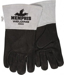 MCR Safety - Size XL Unlined Pigskin Welding Glove - Black, Pair - Americas Industrial Supply