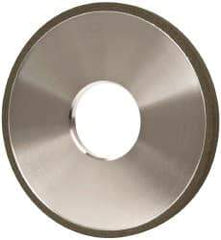 Made in USA - 4" Diam x 1-1/4" Hole x 1/4" Thick, N Hardness, 100 Grit Surface Grinding Wheel - Diamond, Type 1A1, Fine Grade - Americas Industrial Supply