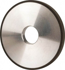 Made in USA - 5" Diam x 1-1/4" Hole x 1/2" Thick, N Hardness, 100 Grit Surface Grinding Wheel - Diamond, Type 1A1, Fine Grade - Americas Industrial Supply