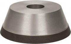 Made in USA - 5" Diam, 1-1/4" Hole Size, 1-3/4" Overall Thickness, 100 Grit, Type 11 Tool & Cutter Grinding Wheel - Fine Grade, Diamond - Americas Industrial Supply