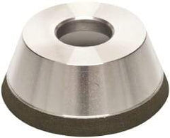 Made in USA - 3-3/4" Diam, 1-1/4" Hole Size, 1-1/2" Overall Thickness, 150 Grit, Type 11 Tool & Cutter Grinding Wheel - Very Fine Grade, Diamond - Americas Industrial Supply