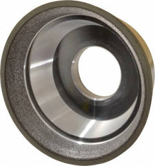 Made in USA - 3-3/4" Diam, 1-1/4" Hole Size, 1-1/2" Overall Thickness, 220 Grit, Type 11 Tool & Cutter Grinding Wheel - Very Fine Grade, Diamond - Americas Industrial Supply