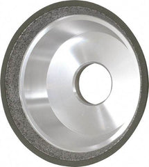 Made in USA - 5" Diam, 1-1/4" Hole Size, 1-3/4" Overall Thickness, 150 Grit, Type 11 Tool & Cutter Grinding Wheel - Very Fine Grade, Diamond - Americas Industrial Supply