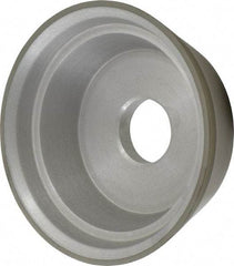 Made in USA - 5" Diam, 1-1/4" Hole Size, 1-3/4" Overall Thickness, 220 Grit, Type 11 Tool & Cutter Grinding Wheel - Very Fine Grade, Diamond - Americas Industrial Supply