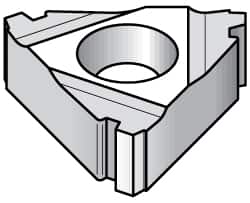 Kennametal - 22ER External Right Hand 5 Stub Acme Laydown Threading Insert - Grade KC5025, TiAlN Coated Carbide, 12.7mm Inscribed Circle - Americas Industrial Supply