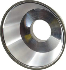 Made in USA - 3-3/4" Diam, 1-1/4" Hole Size, 1-1/2" Overall Thickness, 220 Grit, Type 11 Tool & Cutter Grinding Wheel - Very Fine Grade, Diamond - Americas Industrial Supply