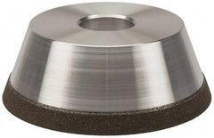 Made in USA - 5" Diam, 1-1/4" Hole Size, 1-3/4" Overall Thickness, 100 Grit, Type 11 Tool & Cutter Grinding Wheel - Fine Grade, Diamond - Americas Industrial Supply