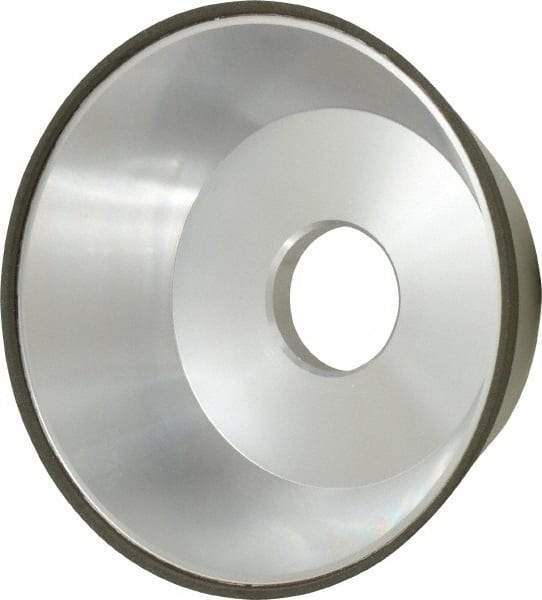 Made in USA - 5" Diam, 1-1/4" Hole Size, 1-3/4" Overall Thickness, 150 Grit, Type 11 Tool & Cutter Grinding Wheel - Very Fine Grade, Diamond - Americas Industrial Supply