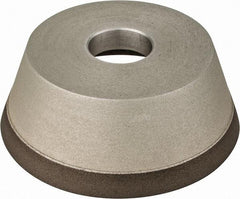 Made in USA - 5" Diam, 1-1/4" Hole Size, 1-3/4" Overall Thickness, 220 Grit, Type 11 Tool & Cutter Grinding Wheel - Very Fine Grade, Diamond - Americas Industrial Supply